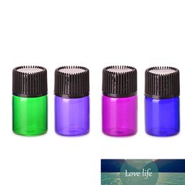 5pcs 1ml 2ml 3ml 5ml Mini perfume Liquid Glass Bottle with Orifice Reducer and Cap Small Essential Oil Test Vials
