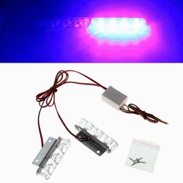 Emergency Lights 2x3led Ambulance Light DC 12V Strobe Warning For Car Truck Flash Stroboscope Signal