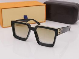 Men Women Fashion Brand Millionaire Sunglasses Black Oversized Square Frame Evidence Sunglasses quality Luxury WITH ORIGINAL BOXES230S