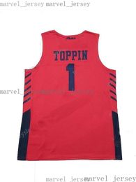 cheap Throwback Obi Toppin #1 Basketball Jerseys All Stitched Custom Names MEN WOMEN YOUTH XS-5XL