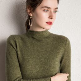 10Colors Pure Cashmere Sweaters Women Pullovers New Fashion Winter Jumpers Ladies Standard Clothes 100% Pashmina Knitwear 201222