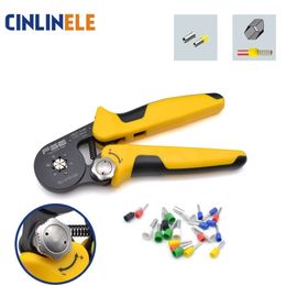 0.08-10mm 24-7AWG Adjustable Precise Hexagon Tube Bootlace Terminal Crimping Pliers Crimp Hand Tools HSC8 6-6 6-4 VSC9 10-6A Y200321