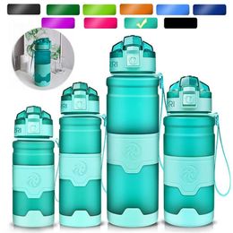 ZORRI New Shaker Sports Water Bottle Gourde Water+Bottles Fashion Bpa Free Portable Tourism And Camping Drink Bottle 1000 ml 201106