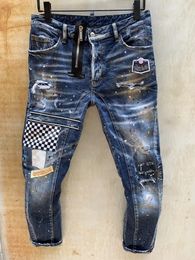 2020 new brand of fashionable European and American men's casual jeans ,high-grade washing, pure hand grinding, quality optimization LT891