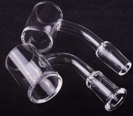 DHL New 25mm Quartz Banger Nail Water Pipes with 4mm Thick Bottom Quartz Flat Top Domeless Banger for Smoking