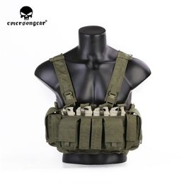 Emersongear MF style Tactical Chest Rig 556 762 UW Gen IV Hunting Vest Ranger Green Harness Split Front Carrier Military Gear 201214