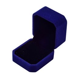 Velvet Jewelry Storage Box Earring Display Organizer Square Elegant Wedding Ring Case Necklace Container Gift