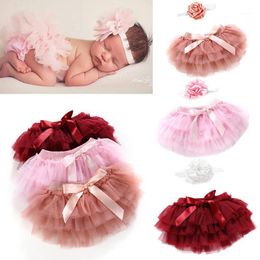 Skirts Born Baby Girls Layer Ballet Dance Dancewear Pettiskirt Shorts Tulle Skirt Panties Tutu Po Props 0-24M