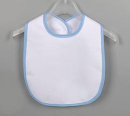 10pcs 24X37.5cm Sublimation Blank Baby Bib DIY Thermal Transfer Baby Burp Cloths Waterproof Bib