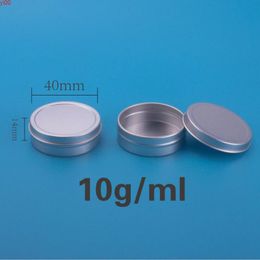 10ml Mini Cosmetic Cream Jar Nail Art Pots Makeup Lip Gloss Tins Cans Lightweight Round Aluminium Metal Tin 50pcs/lotqualtity