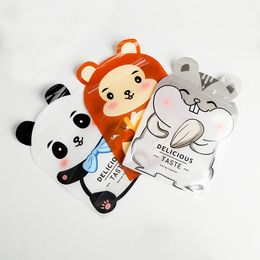 Cartoon Snack Gift Bag 20C Double Side Panda Monkey Printed Candy Cookies Biscuits Gift Bag 15*22cm 50PCS Biscuit Pouch