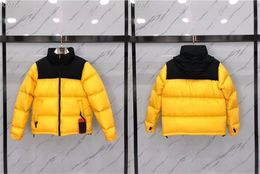 Klassische 1996 Violent Orange warme Outdoor-Jacke für Herren und Damen, lässige Daunenjacke in einfarbigem USA-Designer-Daunenmantel