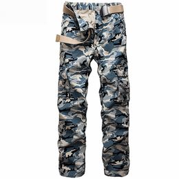 New Good Quality Tactical Military Loose Camo Cargo Pants Men Camouflage Cotton Workout Men Long Casual Trousers Spring LJ201007