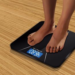 A2 Precision Bathroom Scale Body Smart Electronic Digital Weight Home Floor Balance Toughened Glass LCD Display 180kg/50kg Y200106