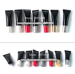 Wholesale Sample 10ml Light Black Empty Cosmetic Packaging Plastic Soft Tube Small 10g Eye Cream Gel Squeeze Containers