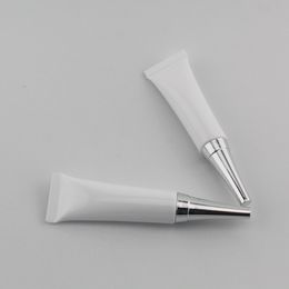 10ml X 50 Small White Plastic Soft Tubes With Screw Caps 10g Eye-Cream Cosmetic Tube Bottle For Eye Cream Container Unguent Jar