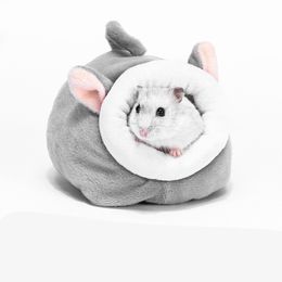 Little Pet Nests Squirrel Hamster Winter Warm House Multi Color Thickening Plush Cave Bed Cute 12*10*9cm Fashion Small Animal New 4 5zg G2