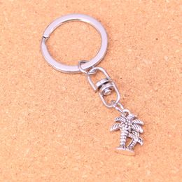 Fashion Keychain 18*13mm palm tree coconut Pendants DIY Jewellery Car Key Chain Ring Holder Souvenir For Gift