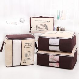 Non Woven Storage Bag Cloth Quilt Dust Proof Bag Moisture Proof Travel Clothes Luggage Packing Organiser S M L