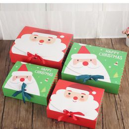 Unique Christmas Eve Big Gift Box Santa & Fairy Design Papercard Kraft Present Party Favour Activity Box red green