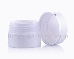 30pcs 15g/30g bilayer plastic small box Portable Plastic Cosmetic Empty Jar 30g High quality white facial cream