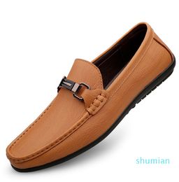 fashion-Men Luxurious Shoes Loafers Comfortable Mens Shoes Genuine Leather Business Casual