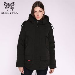 AORRYVLA New Womens Winter Jacket Hooded Windproof Military Coat Big Pocket Female Winter Clothing Casual Warm Woman Parkas 201130