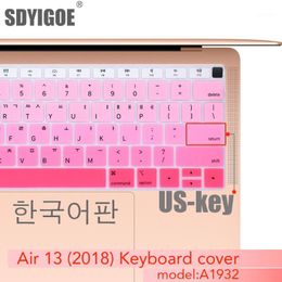 Keyboard Covers Korean Cover Protective Film For Inch With Touch ID A1932 Notebook Silicone U.S.key1