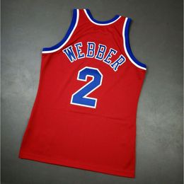 Custom Stitched Chris Webber 94 95 Jersey XS-6XL Mens Throwbacks Basketball jerseys Men Women Youth