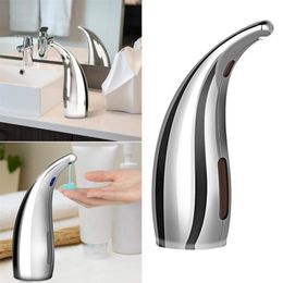Soap dispenser Touchless Automatic ABS Soap Dispenser Motion Sensor Hand Free Dish Soap for Kitchen and Bathroom without Battery Y200407