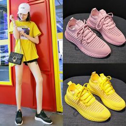 hot sale-New Women Casual Sneaker Pure White Breathable All-match Fashion Womens Outdoor Cloth Shoes Triple Black Pink Sneakers Size 36-39