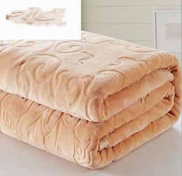 Flannel Fabric Wool Warm Blanket Soft Blanket Bed Travel Blanket Large Bed Single Bed 201130