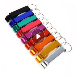 Creative multifunctional Colourful bottle opener portable key chain beer can beverage HH0083SY