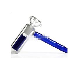 hot sale mixed color glass hammer bubbler with 6 arms percolator bubblers for glass smoking water pipes tobacco pipe