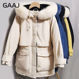 Women Down High Quality 90% White Duck Down Jacket Fox Fur Hooded Winter Coat Thick Warm Parkas Female Outerwear Jackets Woman 200922