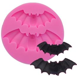 Halloween Silicone Bat Moulds Christmas Ghost Festival Decorating Cake Moldes Sugar Biscuits Baking Easy Dismantling Mould 1 4sqa G2
