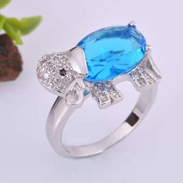 Wedding Rings 925 Silver Ring Zircon Sparkling Red/Blue/Purple Fashion Jewelry anillo de plata Gemstone Rings