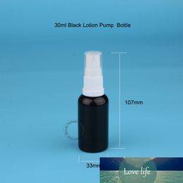 10pcs/Lot 30ml Glass Empty Essential Oil Bottle Lotion Pump 1oz/ 30cc Refill Women Cosmetic Container White Lip Pot Black Vial