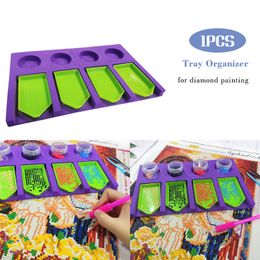 Diamond Painting Tools Kits Diamond Painting Accessories Tray Organizer for Adults, Multi-boat Holder for Tray Jar Containers 201202