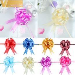 30pcs 30mmx120cm Pull Bows Large Ribbon Wedding Decoration Car DIY Gift Packaging Ribbons Party Valentines Day Crafts Y200903