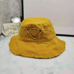 fashion Bucket hat men's and women's fashion street hip hop canvas fisherman cap high quality 4 Colours good