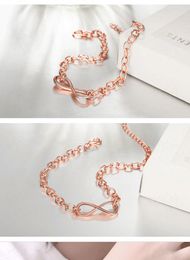 Charm Bracelets Beautifully 18K style charm 8-shaped pendants bracelets fashion women party jewelry Bracelet