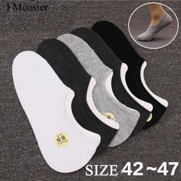 8 Pair Summer Cotton Meias Sokken Ankle Boat Calcetines invisibles Hombre Low Cut Sock No Show Socks Mens Big Plus size 45 46 471