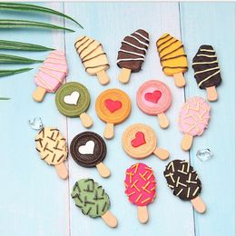 Craft Tools Simulation ice cream resin refrigerator magnetic paste accessories summer mobile phone shell parts Nail decoration