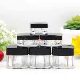 30PCS/50PCS Empty Clear Plastic Cream Jars 3g 5g 10g 20g Mini Makeup Sample Nail Art Eyeshadow Lip Balm Container Pots Packagingpls order