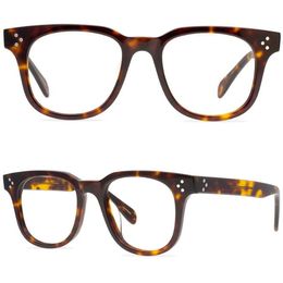 Men Optical Glasses Frames Eyewear Brand Designer Eyeglass Retro Women Round Myopia Glasses for Prescription Lens Eyeglasses with Case