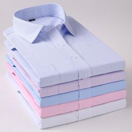 Men's Plus Size Shirt Comfortable Business Casual Cotton Plus Fertiliser To Increase Long-Sleeved White Shirt Office Male 9XL