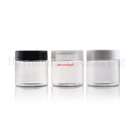 100pcs 30g clear empty sample skin care cream jar,face cosmetic plastic pot can,round PET containers bottles,cream bottlegood package