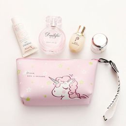 Unicorn toilette Borsa grande capacità borsa da toilette di corsa impermeabile portatile da portare con voi