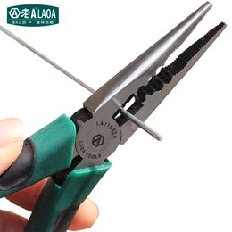 LAOA 6" Multi-function Long Nose Pliers High Hardness stainless Steel Needle Nose Pliers Y200321